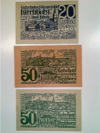 Delcampe - Notgeld, Gemeinde Kirchberg Bei Linz, Österreich, 1x 20 Und 2x 50 Heller, 1920, Konvolut - Autres & Non Classés