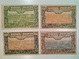 Delcampe - Notgeld, Gemeinde Neuhofen A.d. Ybbs, Österreich, 10/2x20/50 Heller, 1920, Konvolut - Autres & Non Classés