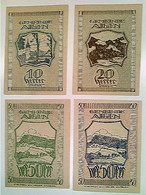 Delcampe - Notgeld, Gemeinde Aigen, Österreich, 10/20 Und 2x 50 Heller, 1920, Konvolut - Autres & Non Classés
