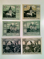 Delcampe - Notgeld, Gemeinde Kemnaten A.d.Kr., Je 2x 10/20 Und 50 Heller, 1920, Konvolut - Autres & Non Classés