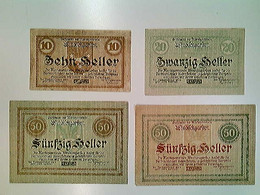 Delcampe - Notgeld, Windischgarten, Österreich, 10/20 Und 2x 50 Heller, 1920, Konvolut - Autres & Non Classés