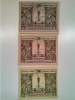Delcampe - Notgeld, Stadtgemeinde Ried I. Innkreis, Österreich, 10/20 Und 50 Heller, 1920, Konvolut - Autres & Non Classés