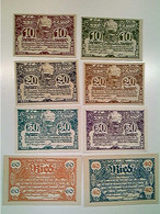 Delcampe - Notgeld, Ried Im Traunkreis, Österreich, 2x 10, 2x 20, 1x 40, 2x 50 Und 1x 60 Heller, 1920, Konvolut - Autres & Non Classés
