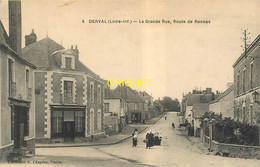 44 Derval, La Grande Rue, Route De Rennes, Carte Pas Courante - Derval