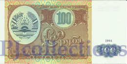 TAJIKISTAN 100 RUBLES 1994 PICK 6a UNC - Tagikistan