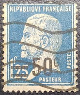 N°222 Pasteur 1,25 Fr. Bleu. Surchargé 50c. Oblitéré... T.B.... - 1922-26 Pasteur