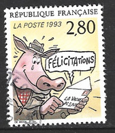 Delcampe - FRANCE. N°2842 Oblitéré De 1993. Cochon. - Hoftiere