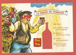 Delcampe - CP REGION NORMANDIE TRADITIONS 53 La Prière Du Normand - Sonstige