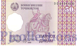 TAJIKISTAN 50 DIRAM 1999 PICK 13b UNC - Tadjikistan