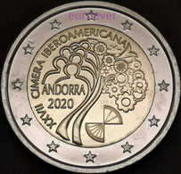 2 Euro Gedenkmünze 2020 Nr. 29 - Andorra - Iberoamerikanisches Gipfeltreffen UNC Aus BU Coincard - Andorre