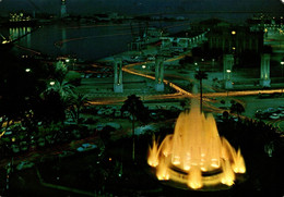 Delcampe - ESPAGNE MALAGA PLAZA DE QUEIPO DE LLANO AL FONDO ET PUERTO - Málaga