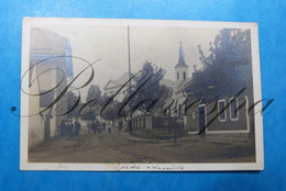 Balkan? RPPC Carte Photo Eglise Rue - Photographs