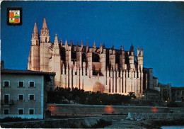 Delcampe - Espagne  Mallorca Palma   La Catedral  De Noche  N°1517  BE - Palma De Mallorca