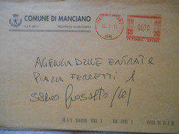 BUSTE MUNICIPALI COMUNI D'ITALIA - COMUNE DI MANCIANO - 1991-00: Storia Postale