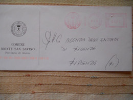 BUSTE MUNICIPALI COMUNI D'ITALIA - COMUNE DI MONTE SAN SAVINO - 1991-00: Storia Postale