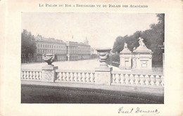 BRUXELLES - PALAIS DU ROI Vu Du Palais Des Académies - Carte Postale Ancienne - Monumentos, Edificios