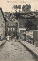 Belgique - Huy - Vieille Eglise - Edit. G Hermans - Clocher - Animé - Oblitéré Huy 1906 - Carte Postale Ancienne - Huy