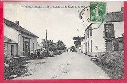 Delcampe - Cp 44 PREFAILLES Loire Inferieur Arrivée Par La Route De La Plaine, Voyagée 1923, N°77, Animée - Préfailles