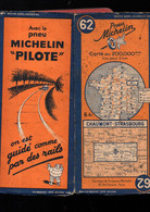 Carte Michelin   N°62  Révisée 1938  Chaumont-Strasboiurg   (M5119) - Cartes Routières