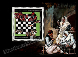 Delcampe - Libye - Lybia 1982 Yvert BF 53, Chess World Championships - Miniature Sheet - MNH - Libye