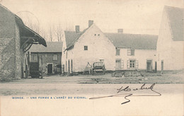 Belgique - Wonck - Une Ferme à L'arrêt Du Vicinal - Edit. Librairie Olyff - Oblitéré Wonck 1909 - Carte Postale Ancienne - Bassenge