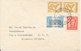 Argentina Cover Sent To Germany Santa Fe 1-4-1964 - Lettres & Documents