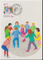 1989 Liechtenstein MC 87 Mi: LI 960°, Y&T: LI 901°, ZNr. LI 901°, EUROPA, Katz Und Mausspiel, Kinder - Covers & Documents