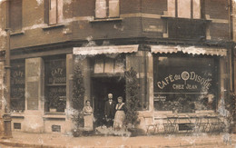 Café - Café Du Disque Chez Jean - Carte Photo - Animé - Billard Liège Rue Du Plan Incliné - Carte Postale Ancienne - Caffé