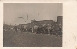 Carte Photo - Attelage - Train - Animé - Cheval - Oblitéré Remicourt 1924 - Carte Postale Ancienne - Altri & Non Classificati