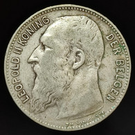 Belgique / Belgium, 1 Frank, 1909,  Leopold II, Argent (Silver), TTB (EF), KM#57 - 1 Frank