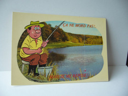Delcampe - SERIE PECHE REF 845/5 CA NE MORD PAS MAIS JE ME REPOSE CPM PECHE HUMORISTIQUE EDITIONS LYNA PARIS - Angelsport