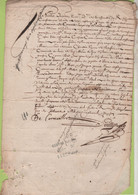 Delcampe - 76 SEINE MARITIME - DOCUMENT A DECHIFFRER DATE DE 1661 ? -  ROUEN - Manuscrits