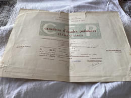 Certificat D’études Primaire,1961  élémentaire, République Française, éducation Nationale, La Seyne-sur-Mer, Draguignan - Diploma & School Reports