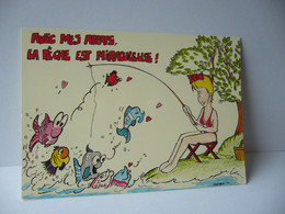 Delcampe - AVEC MES APPATS LA PECHE EST MIRACULEUSE  CPM PECHE HUMORISTIQUE EDITIONS CELLARD BRON - Angelsport