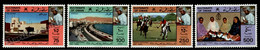 Delcampe - Oman 1980 Yvert 185-88, National Day, Bab Alkabir Palace, Horse Polo Match, 4 Women Sultan Bin-Saïd - MNH - Oman
