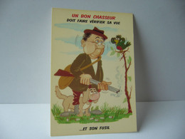 Delcampe - 969/4 LA  CHASSE UN BON CHASSEUR DOIT FAIRE VERIFIER SA VUE ET SON FUSIL CPM CHASSE HUMORISTIQUE EDITIONS  LYNA PARIS - Angelsport