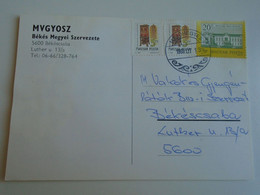 D193284    Hungary  - Postcard  - Levelezőlap  MVGYOSZ Békés Megye  - 1999 Mezőhegyes - Cartas & Documentos