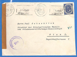 Delcampe - Allemagne Republique Federale 1953 Lettre Avec Censure De Munchen (G13856) - Altri & Non Classificati