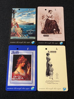 Delcampe - Mint Singapore SMRT TransitLink Metro Train Subway Ticket Card, Women Through The Ages, Set Of 4 Mint Cards - Singapur