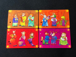 Delcampe - Mint Singapore SMRT TransitLink Metro Train Subway Ticket Card, Zodiac 12 Animal, Set Of 4 Mint Cards - Singapur