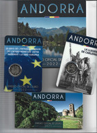 ANDORRA EUROS TODAS LAS MONEDAS EUROS APARECIDAD EN ANDORRA EL 2022. - Andorra