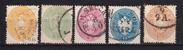 AUSTRIA 1863 - Mi.No. 24/28, Canceled Complete Serie / 2 Scans - Used Stamps