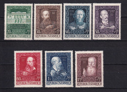 AUSTRIA 1948 - Mi.No. 878/884, Complete Serie, MNH / 2 Scans - Unused Stamps