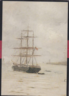 Delcampe - 61 - Flers - Musée Du Bocage Normand - Eugène Boudin - Trois Mâts Au Mouillage - Flers