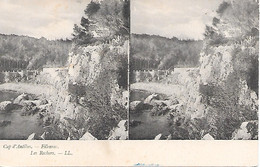 Delcampe - CAP D ' ANTIBES ( 06 ) -  Les Rochers ( Vue Stéréoscopique ) - Cap D'Antibes - La Garoupe