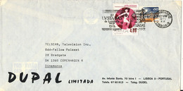 Portugal Air Mail Cover Sent To Denmark 22-8-1973 - Brieven En Documenten