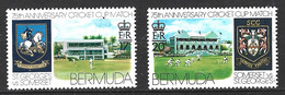 Delcampe - BERMUDES. N°332-3 De 1976. Armoiries. - Briefmarken