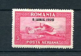 1928.RUMANIA.AEREO.YVERT 6.NUEVO CON FIJASELL.FILIGRANA HORIZONTAL.CATALOGO 100€ - Neufs