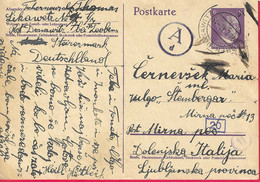 CARTOLINA POSTALE DA "LEOBEN DONAWITZ*28.2.42*/ B" (AUSTRIA) Per DOLENJSKA (PROV. LUBJANA ITALIANA) - Lubiana