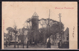 Delcampe - 1907 NAALDWIJK Kerk Met Plein Z/w Gelopen Naar Veendam - Naaldwijk